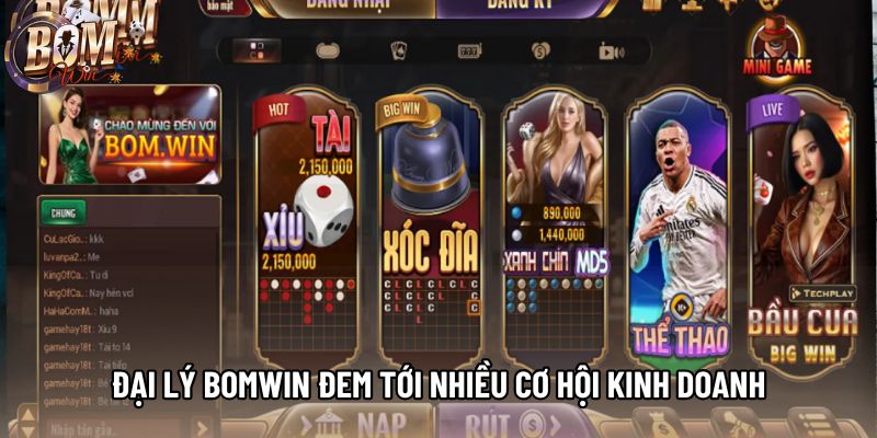 Đại lý bomwin đem tới nhiều cơ hội kinh doanh